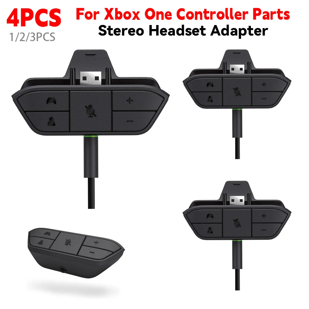Gaming Accessories Headset - Stereo-Headset-Adapter für Xbox One-Controller-Teile Audio-Balance-Mikrofon Kopfhörer-Konverter