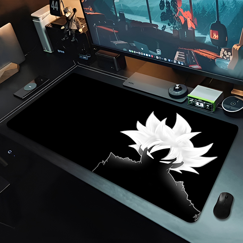 Gaming Accessories For Desk - DBZ Schwarzes Anime-Mauspad Dragon Ball Große