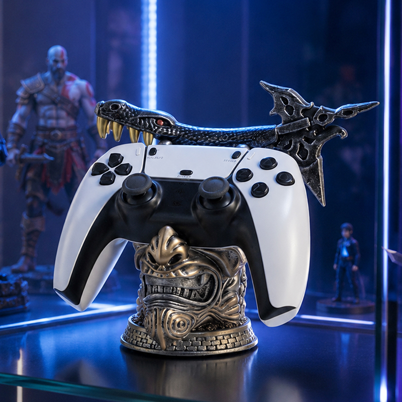 Gaming Controllers Xbox Accessories - Kreativer Dämonen-Imitations-Harz-Spielcontroller-Ständer Passend für PS5 PS4