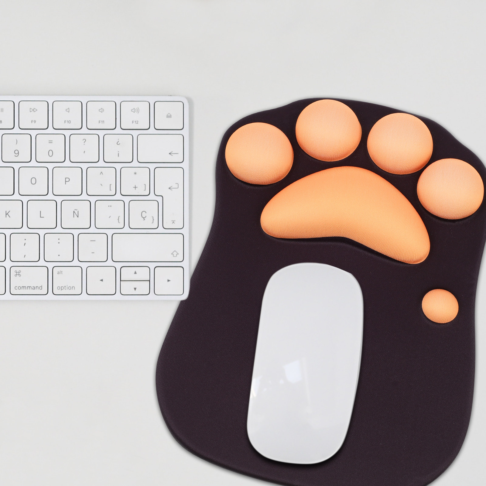 Gaming Accessories Shop - Katzenpfoten-Mauspad Weiche Handgelenkstütze Ergonomisches Design Rutschfeste
