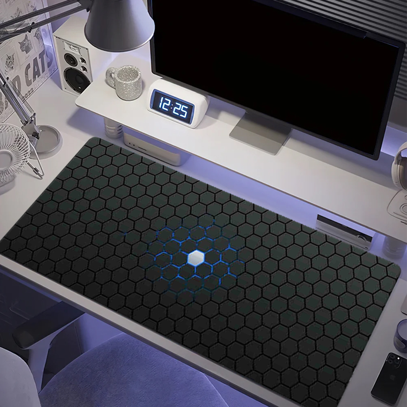Gaming Accessories For Desk - Hexagon großes Gaming-Mauspad, rechteckig, XXL, 900