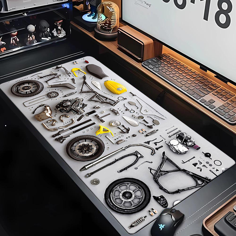 Gaming Accessories For Desk - Zerlegbares Diagramm-Gummi-Mauspad XXL Gaming-Zubehör Büro-Gamer Tastatur-Schreibtischunterlage