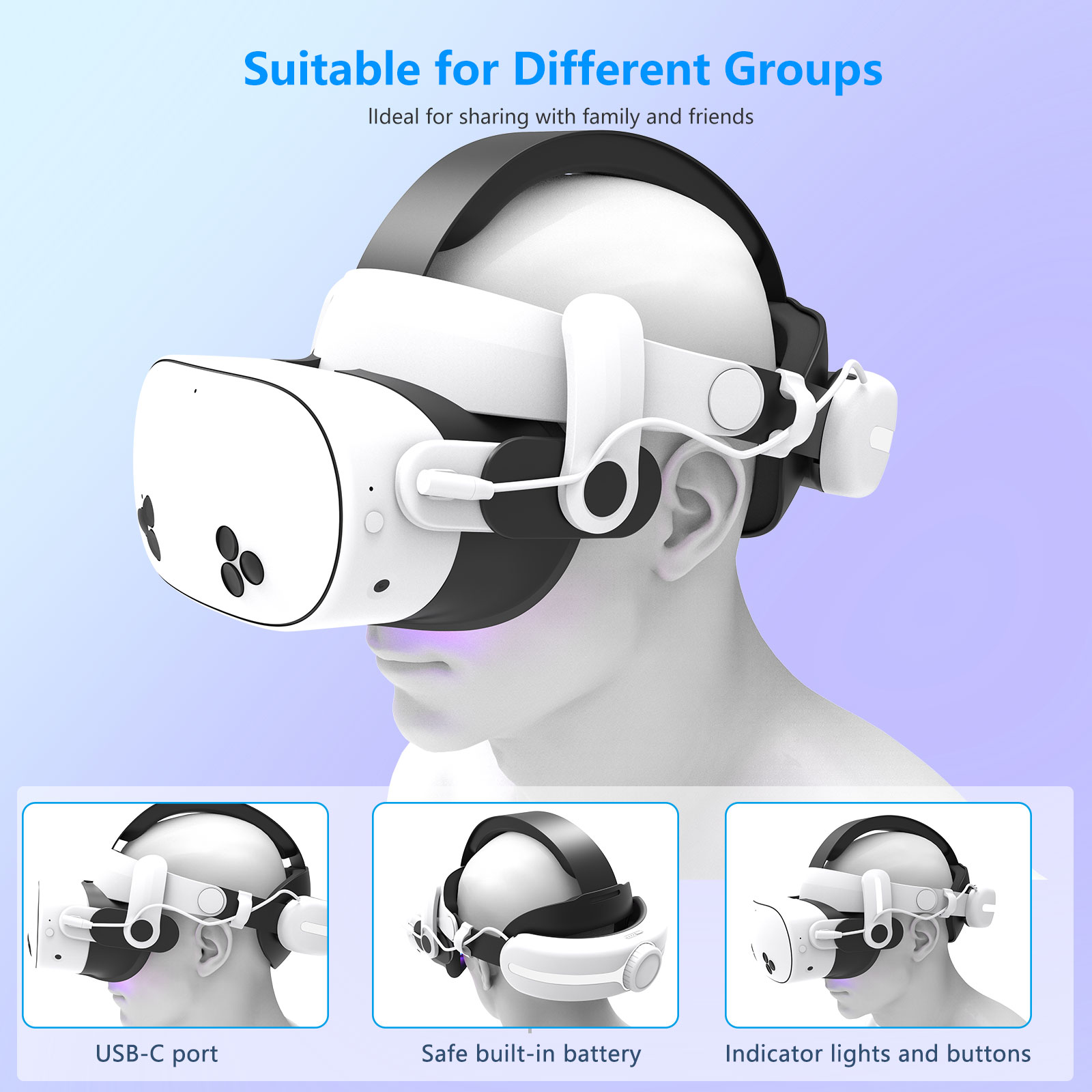 Für Quest3S VR-Headset 12000mA – Gaming Accessories Headset Bewertung und Preis