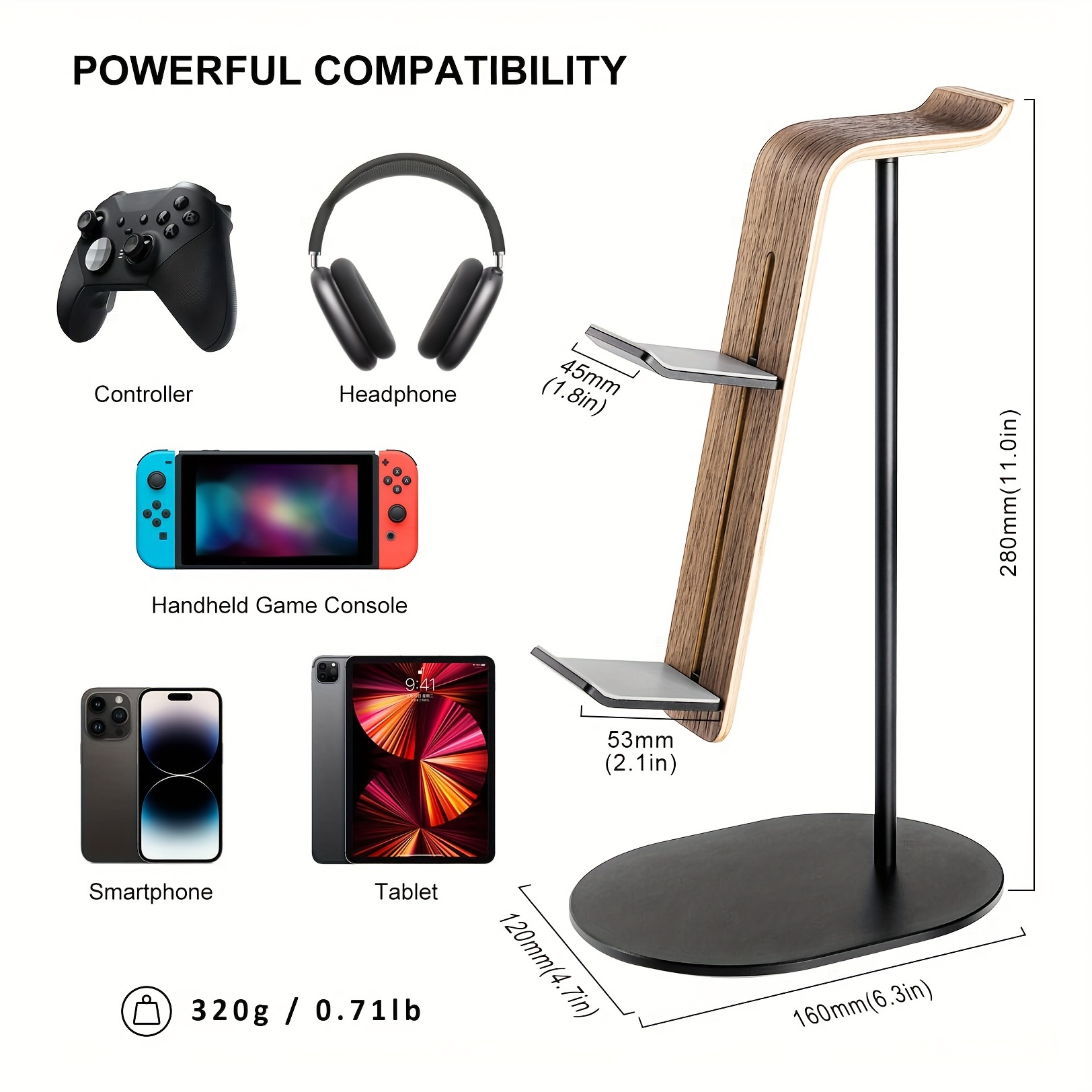 Holz-Controller- und Headset-H – Gaming Accessories Headset Bewertung und Preis